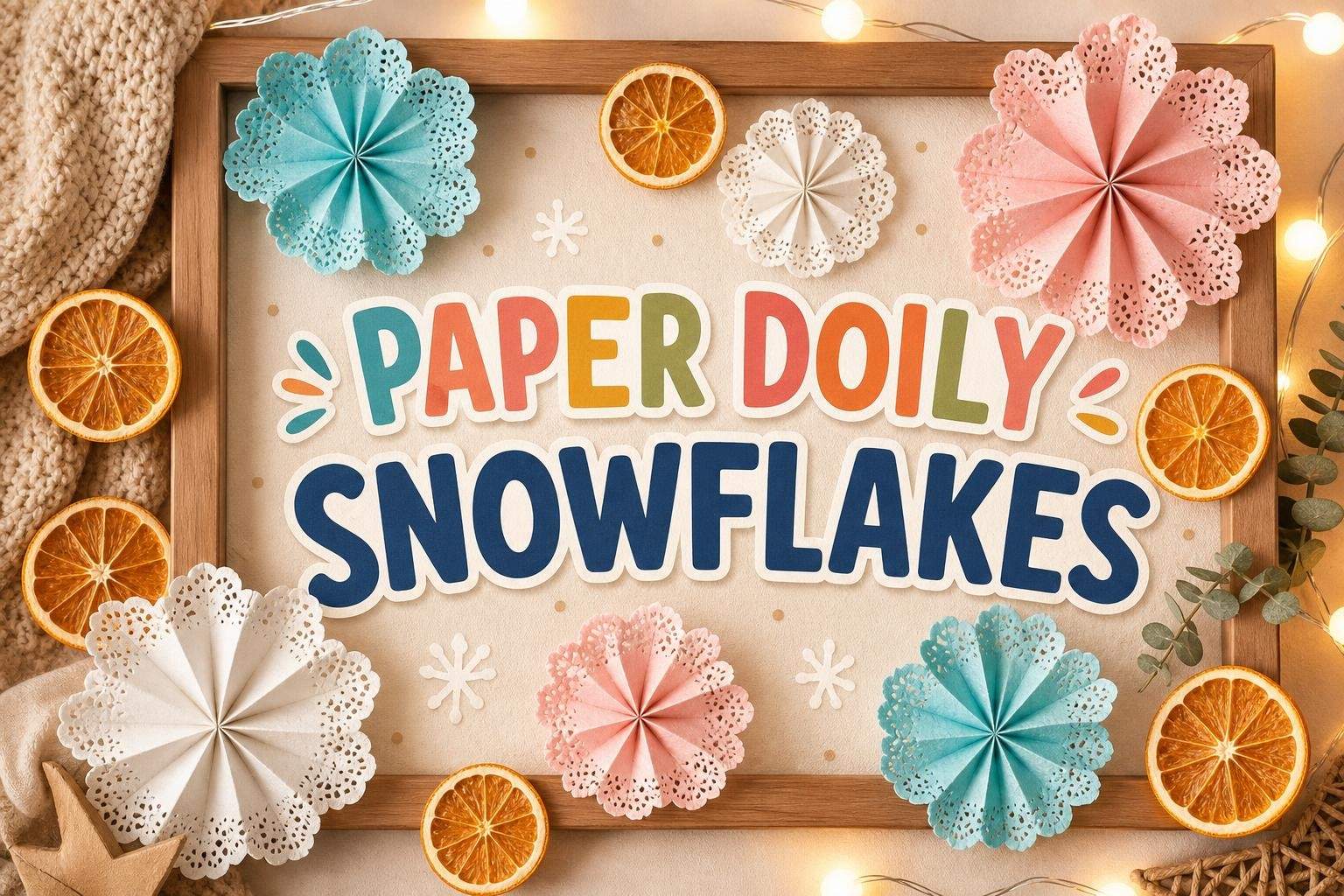 Paper Doily Snowflakes: No-Scissors Craft