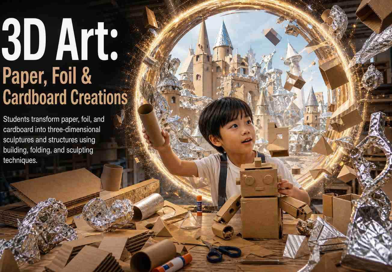 3D Art: Paper, Foil & Cardboard Creations