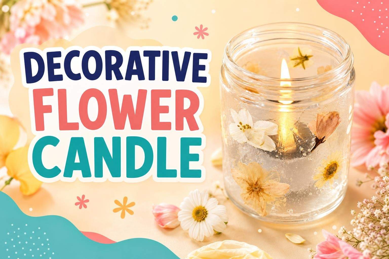 Floral Lantern Craft with Pressed Flowers
