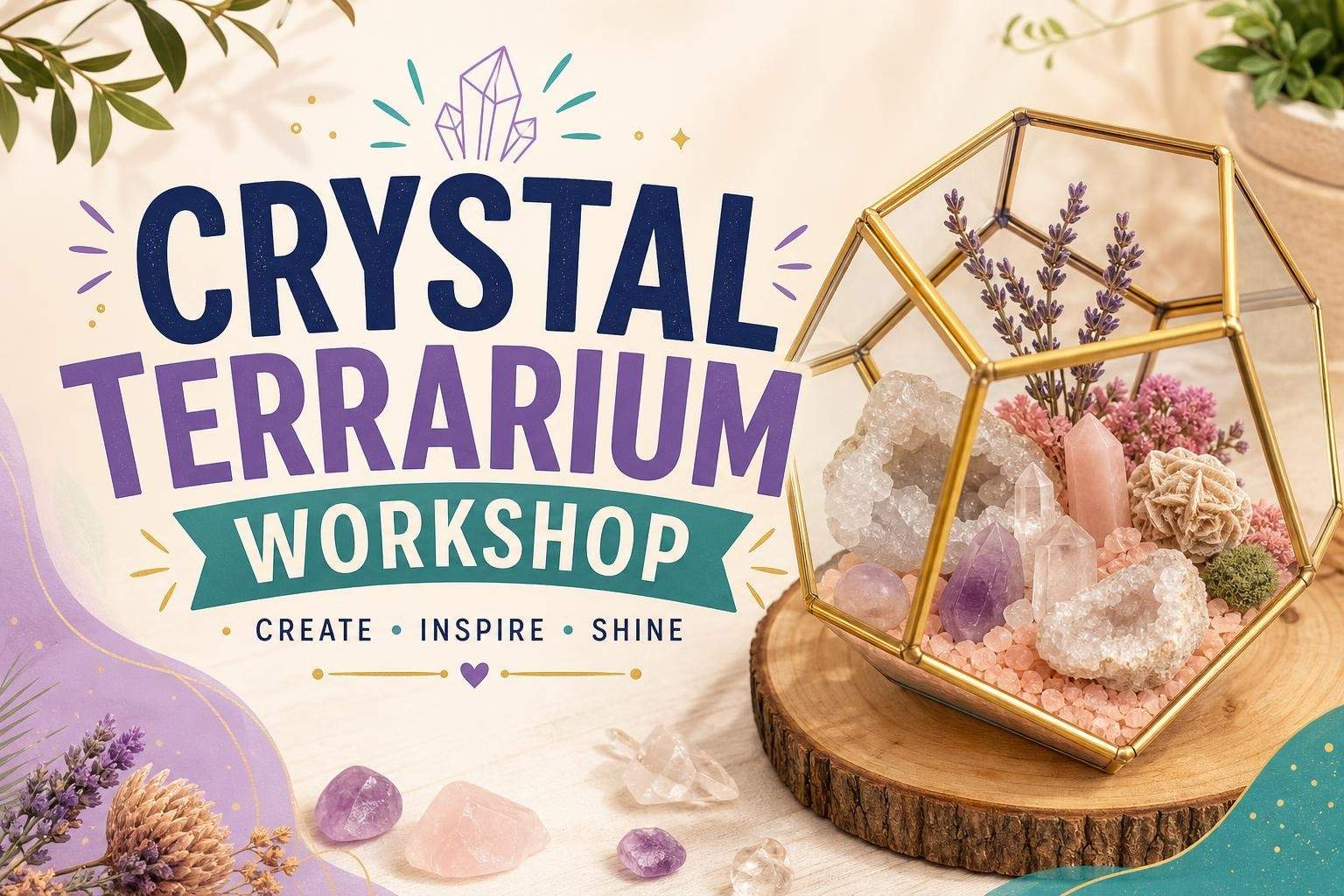 Crystal Terrarium: No-Maintenance Nature Crafts