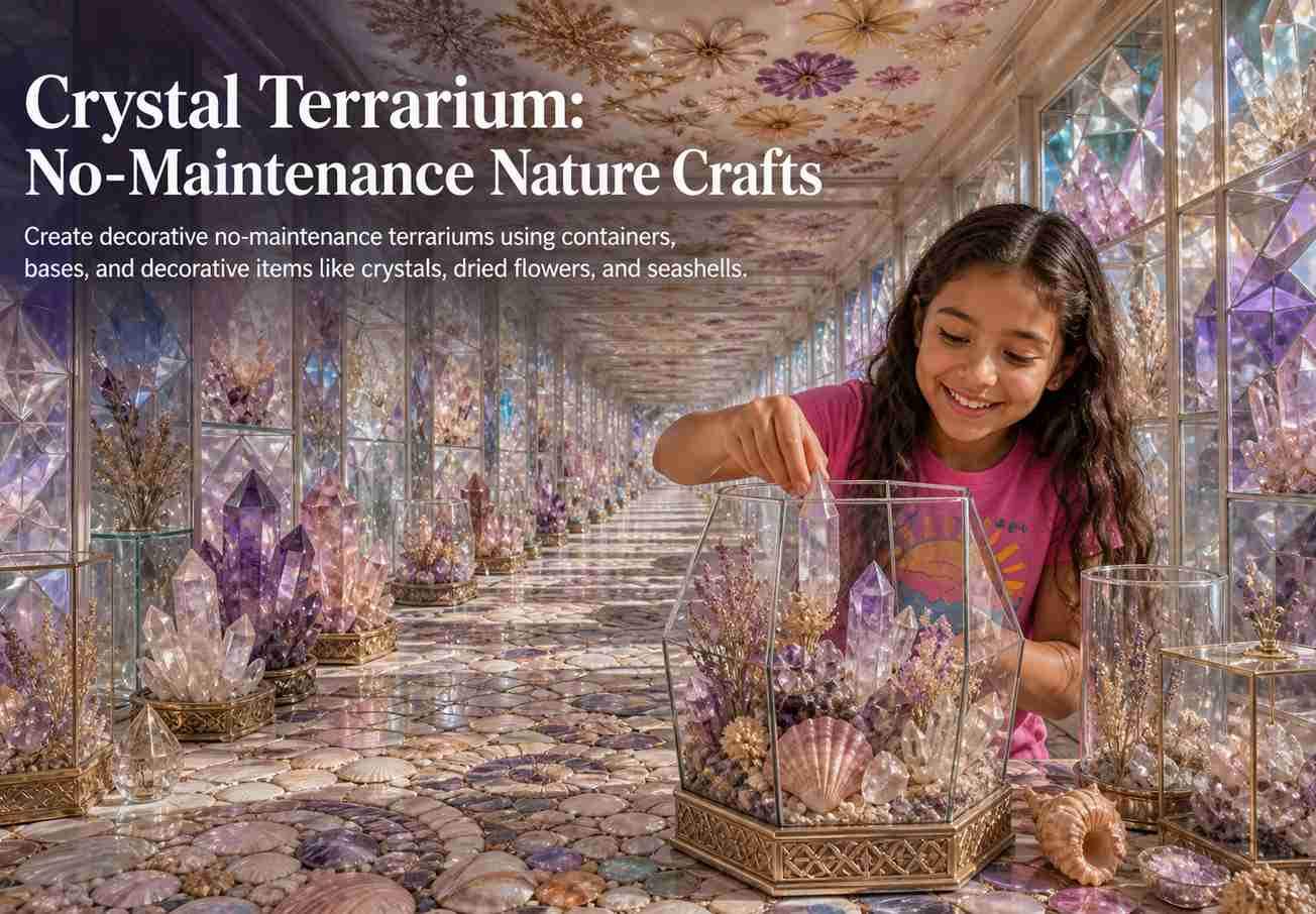 Crystal Terrarium: No-Maintenance Nature Crafts