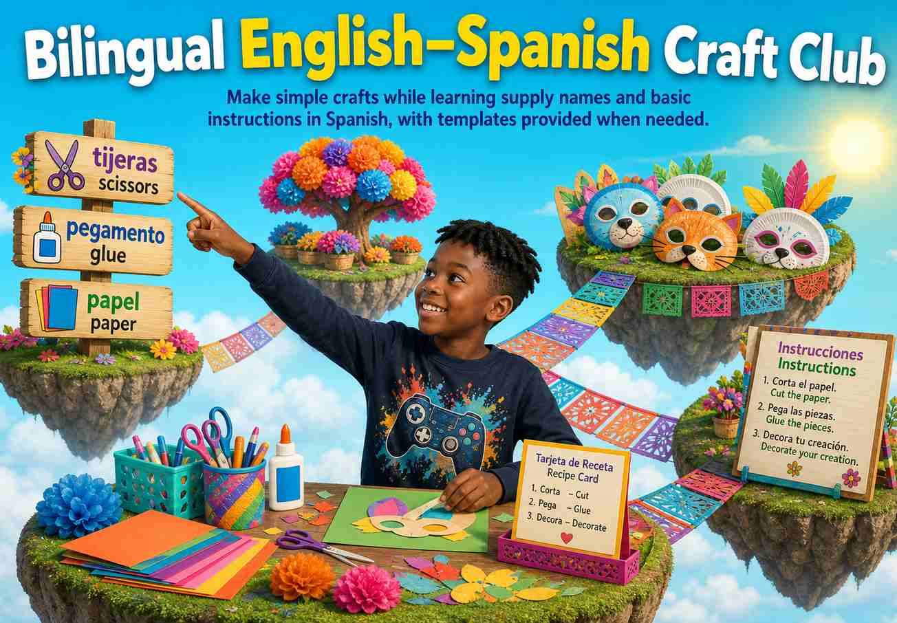 Bilingual English–Spanish Craft Club (Ages 6-10)