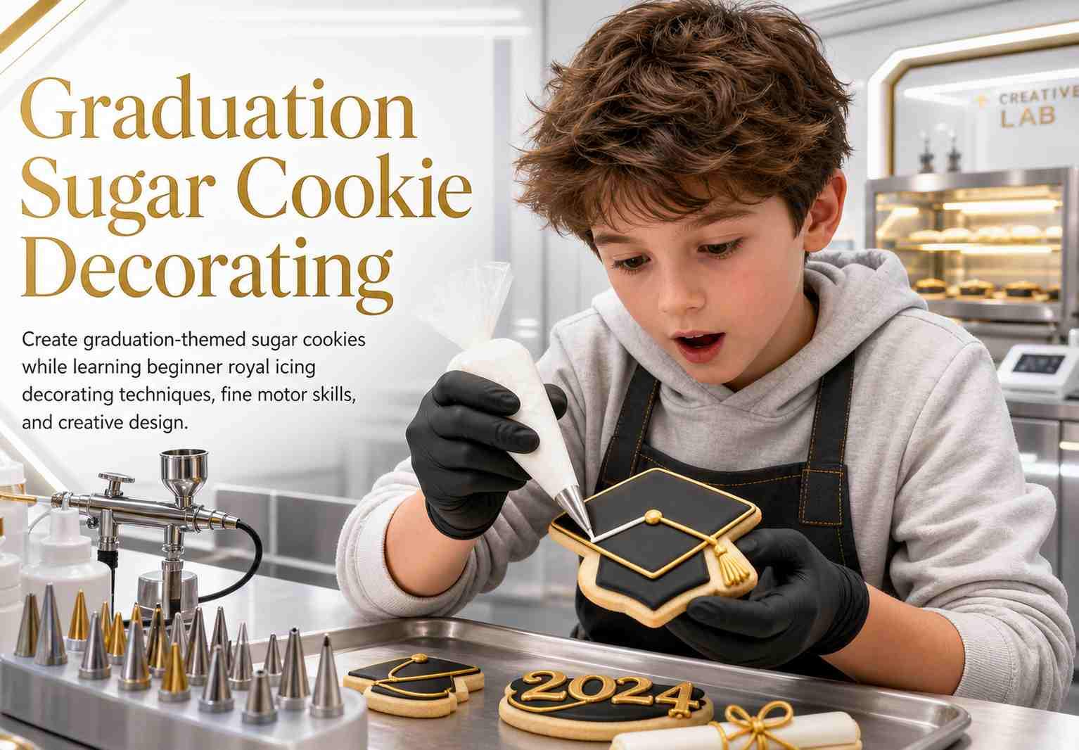 Graduation Sugar Cookie Decorating