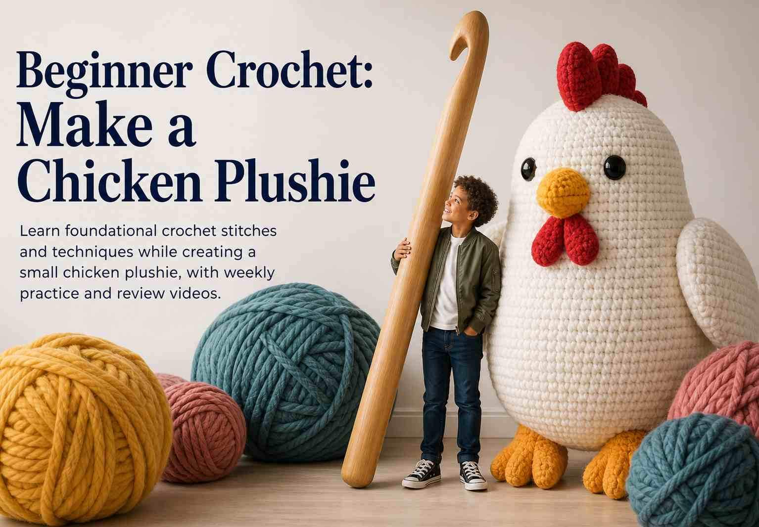 Beginner Crochet: Make a Chicken Plushie