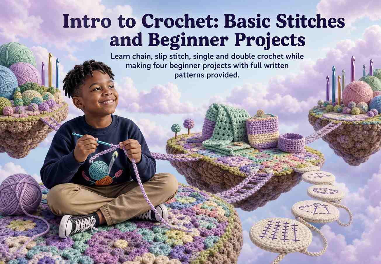 Intro to Crochet: Basic Stitches and Beginner Projects