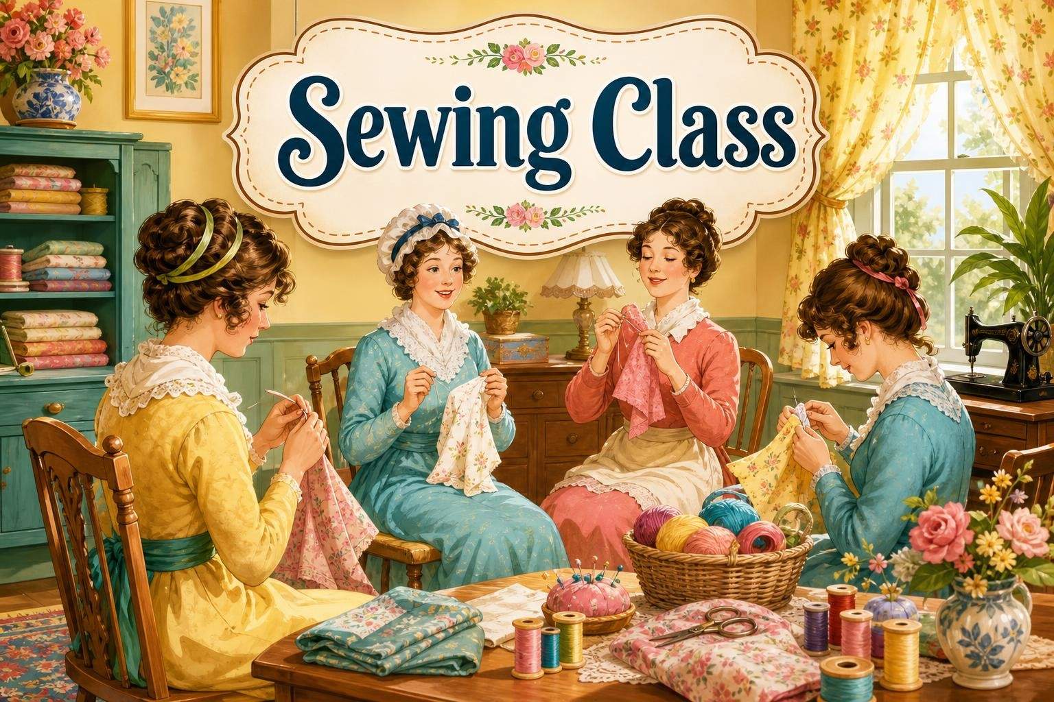 Regency-Era Girls' Day Gown — Hand-Sewing Workshop