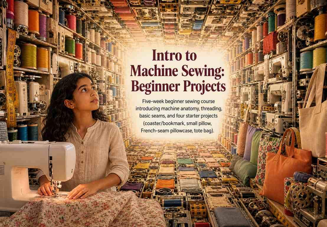 Intro to Machine Sewing: Beginner Projects