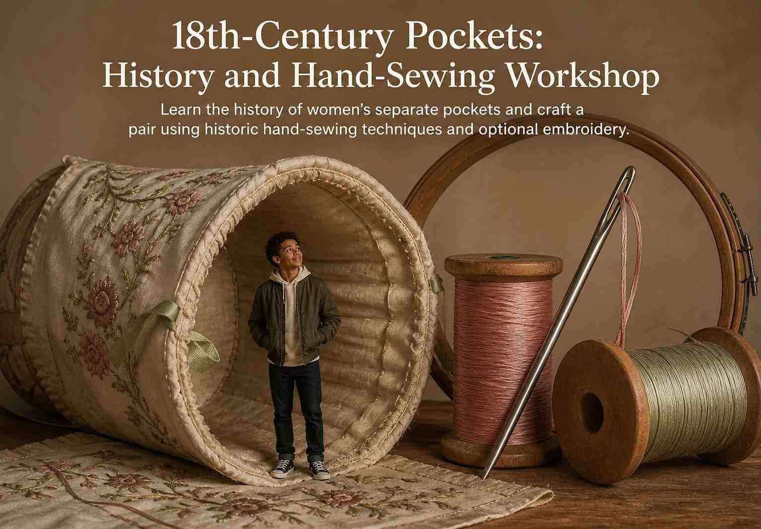 18th-Century Pockets: History and Hand-Sewing Workshop