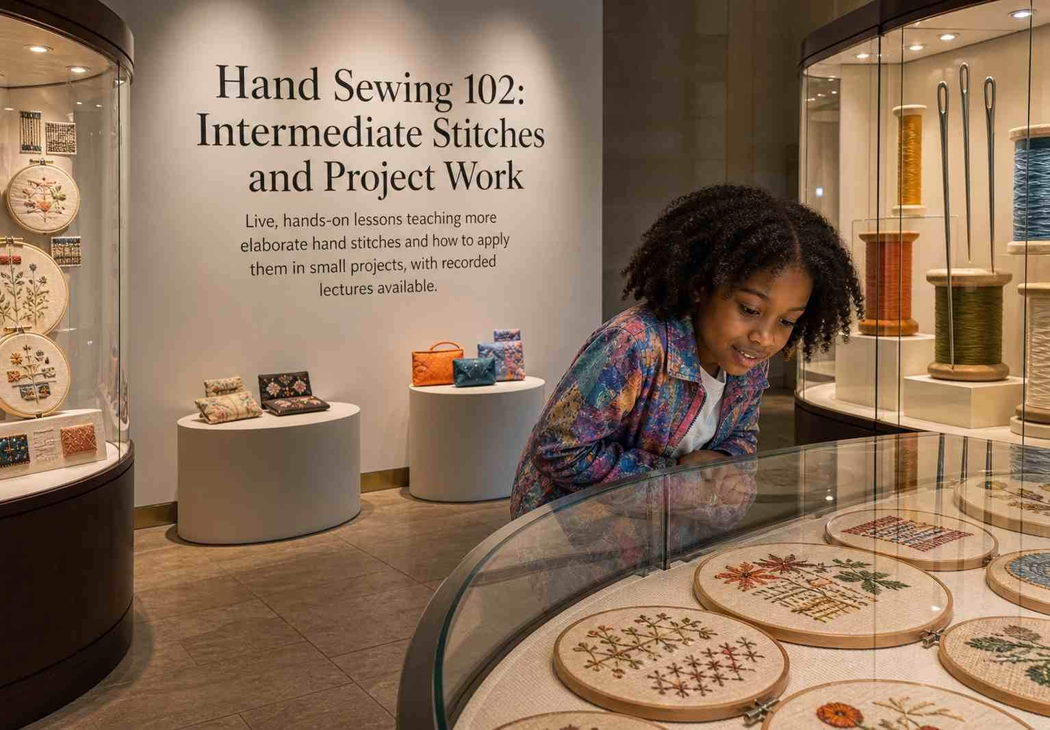 Hand Sewing 102: Intermediate Stitches and Project Work