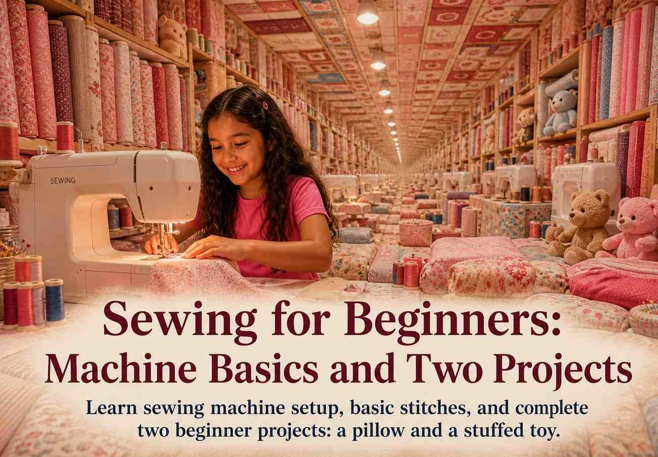 Sewing for Beginners: Machine Basics and Two Projects