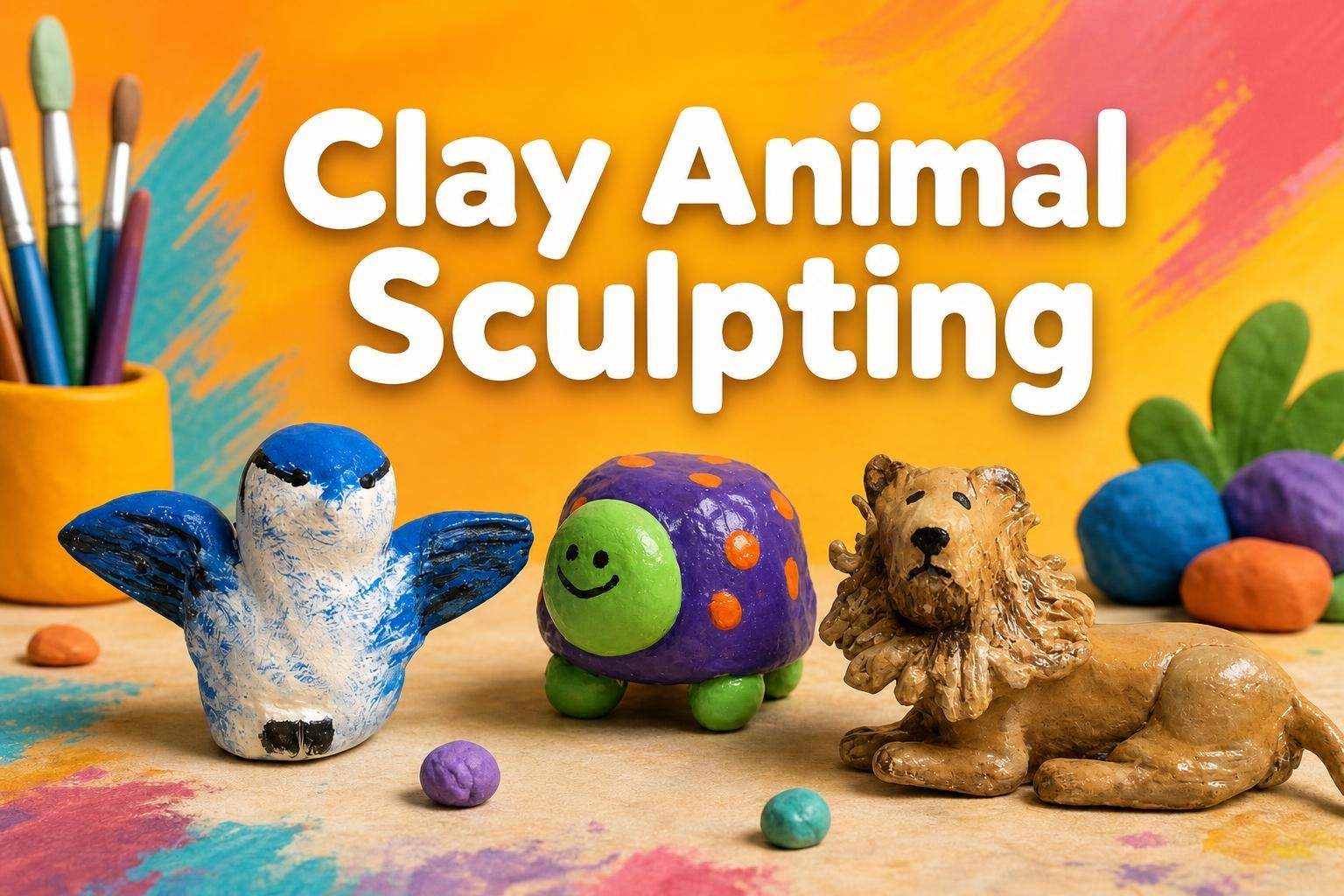 Hand-Building Clay Animals: Sculpting & Painting