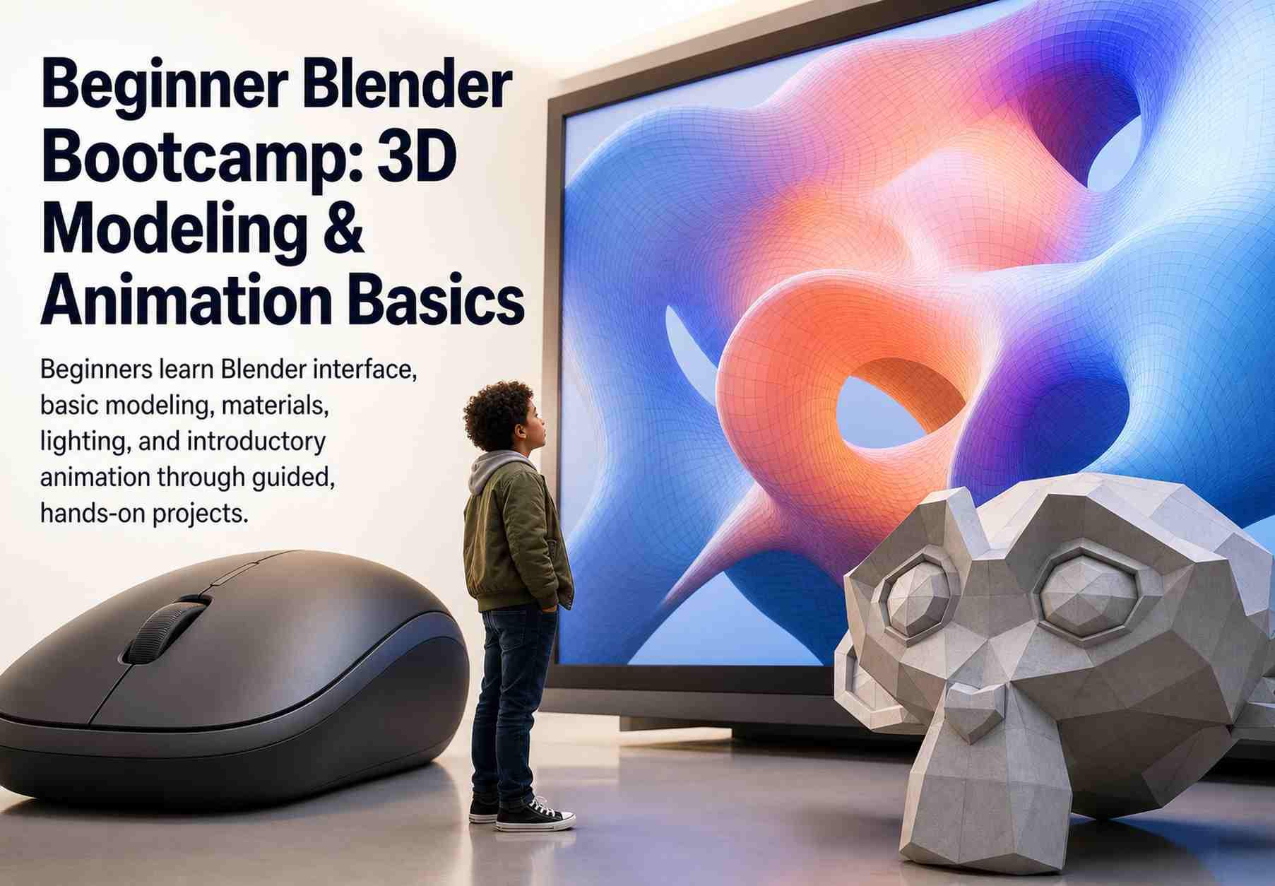 Beginner Blender Bootcamp: 3D Modeling & Animation Basics
