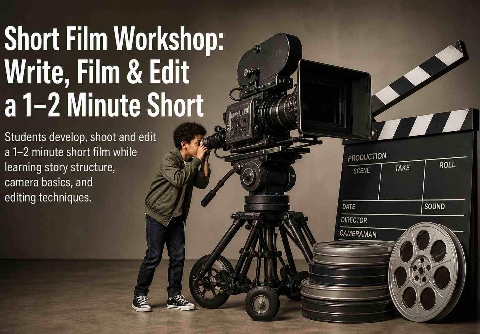 Short Film Workshop: Write, Film & Edit a 1–2 Minute Short