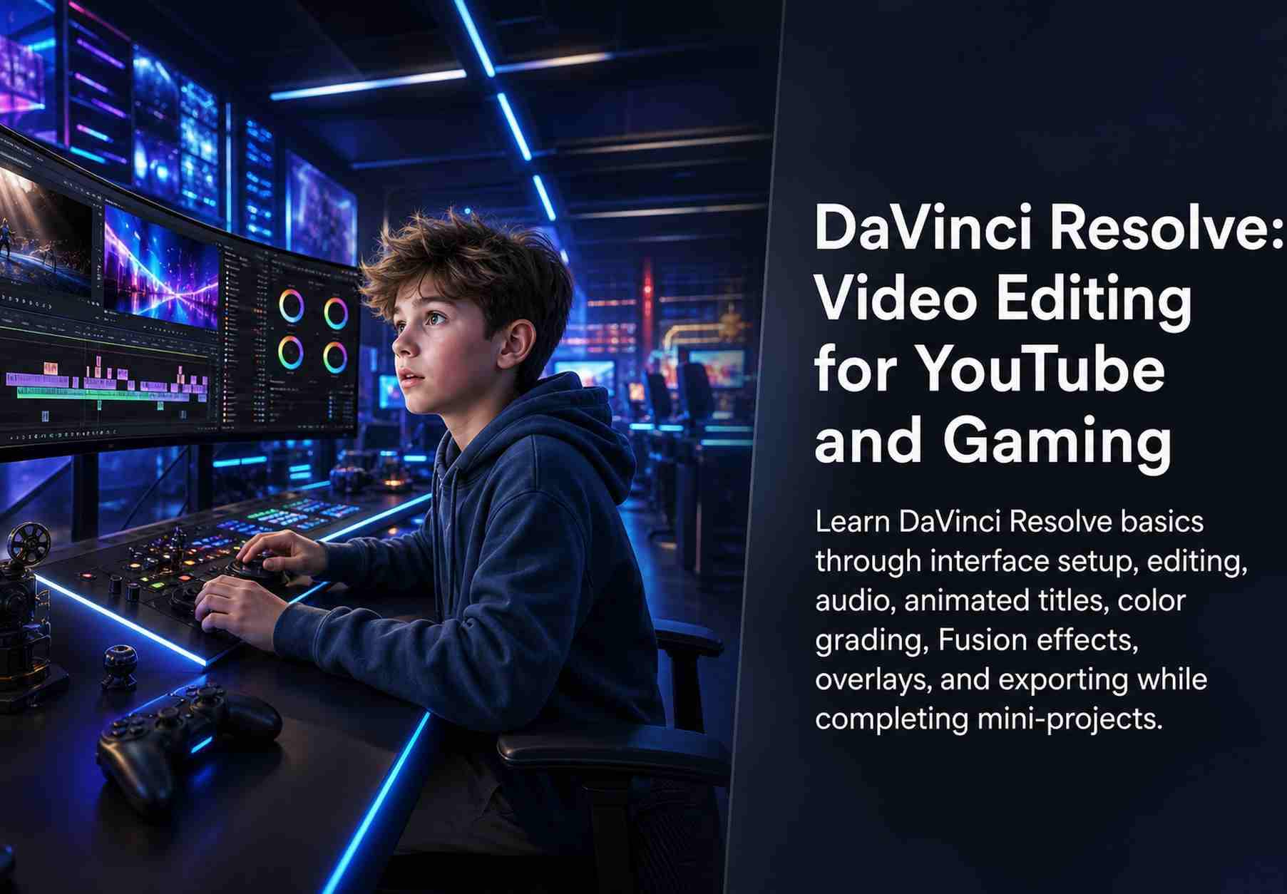 DaVinci Resolve: Video Editing for YouTube and Gaming
