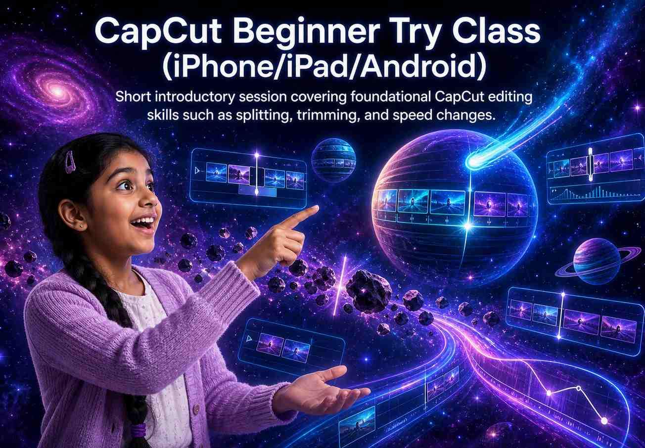 CapCut Beginner Try Class (iPhone/iPad/Android)