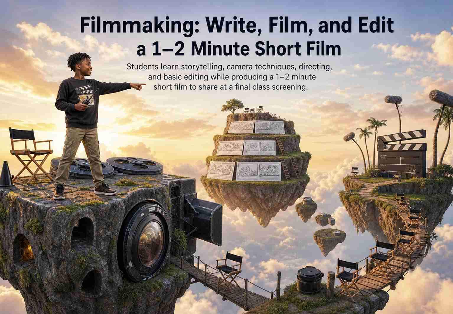 Filmmaking: Write, Film, and Edit a 1–2 Minute Short Film