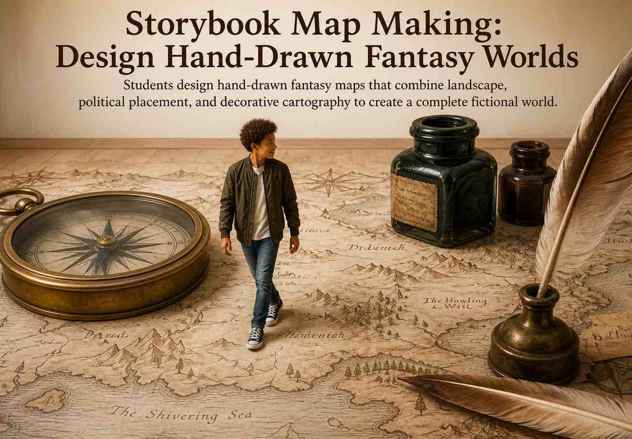 Storybook Map Making: Design Hand-Drawn Fantasy Worlds