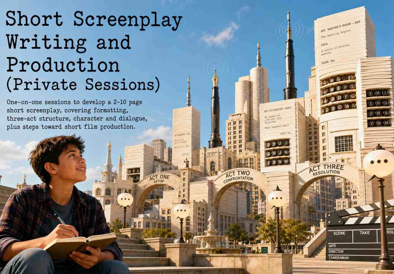 Short Screenplay Writing and Production (Private Sessions)