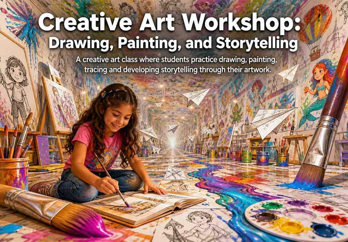 Creative Art Workshop: Drawing, Painting, and Storytelling