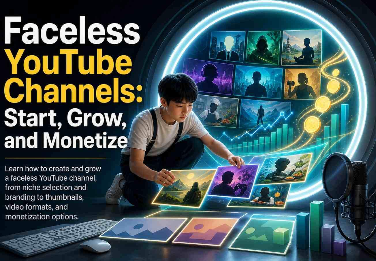 Faceless YouTube Channels: Start, Grow, and Monetize