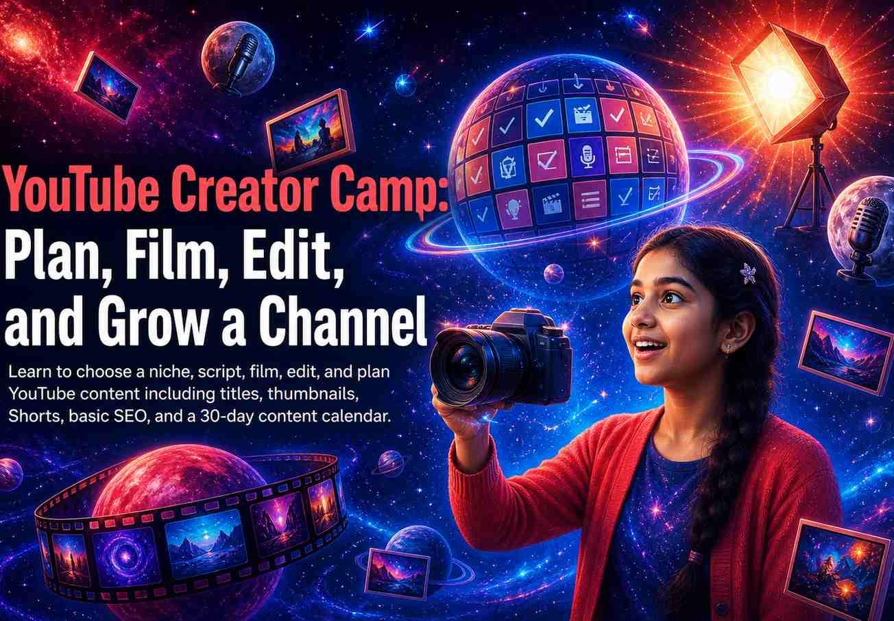 YouTube Creator Camp: Plan, Film, Edit, and Grow a Channel