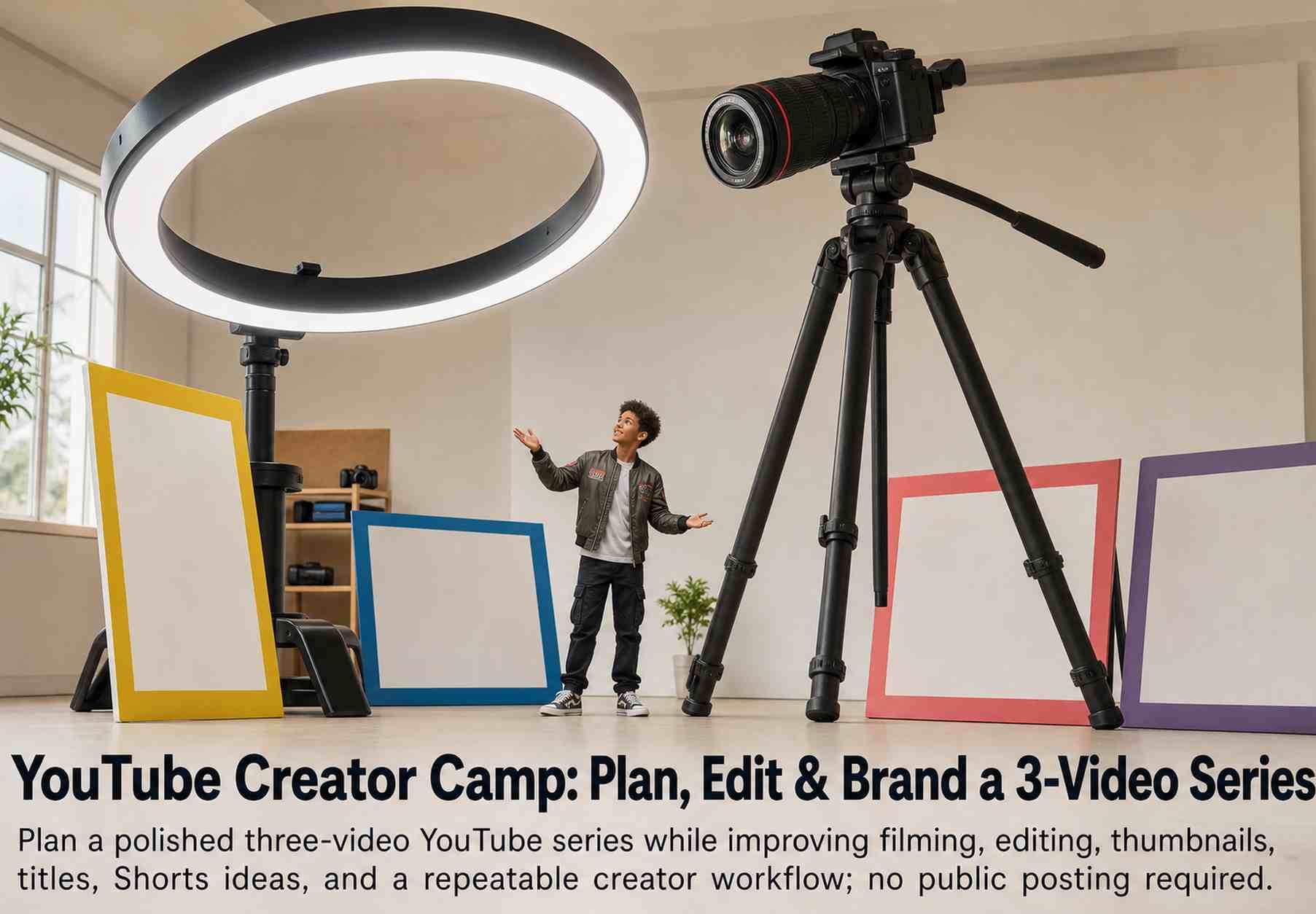 YouTube Creator Camp: Plan, Edit & Brand a 3-Video Series