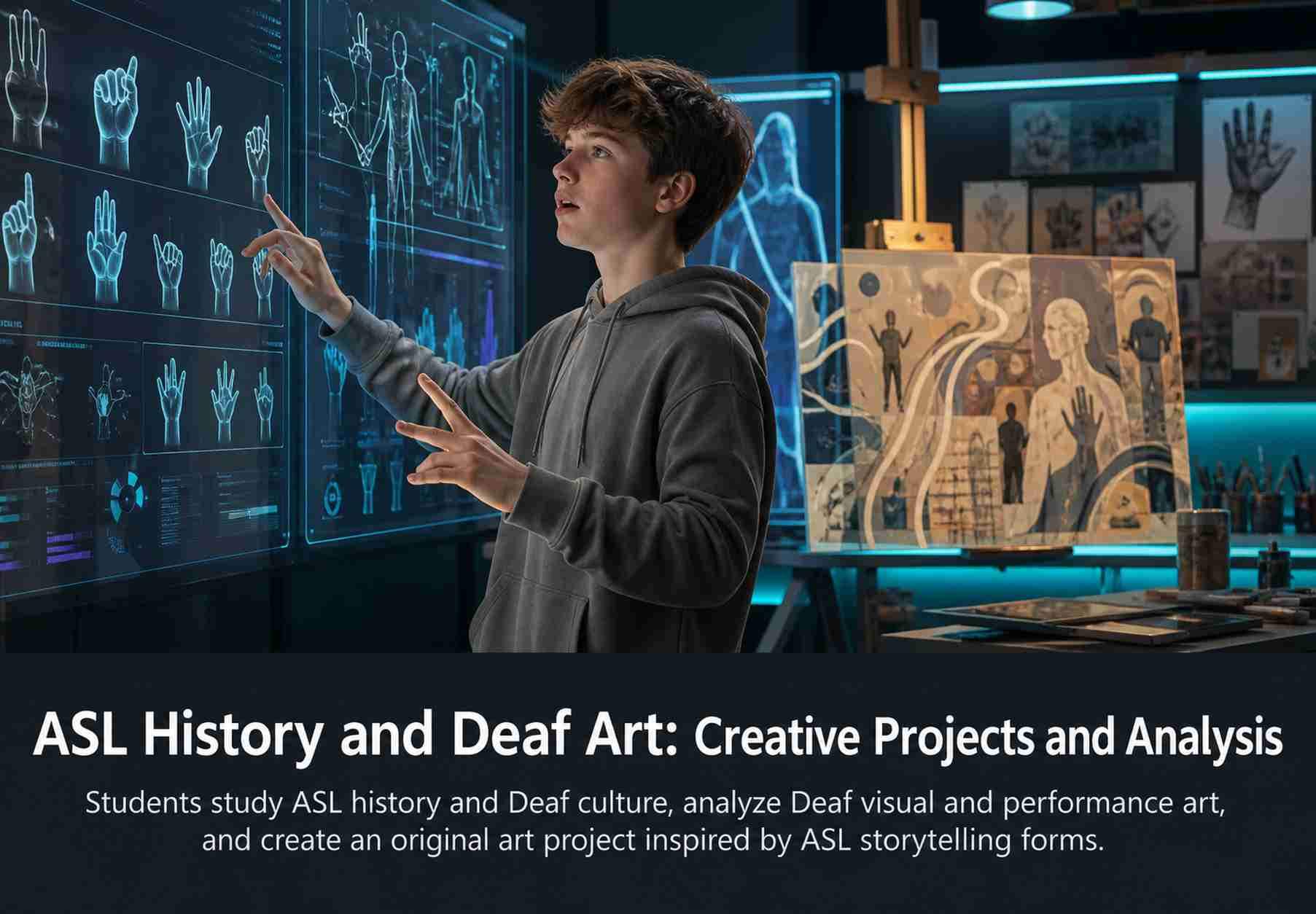 ASL History and Deaf Art: Creative Projects and Analysis