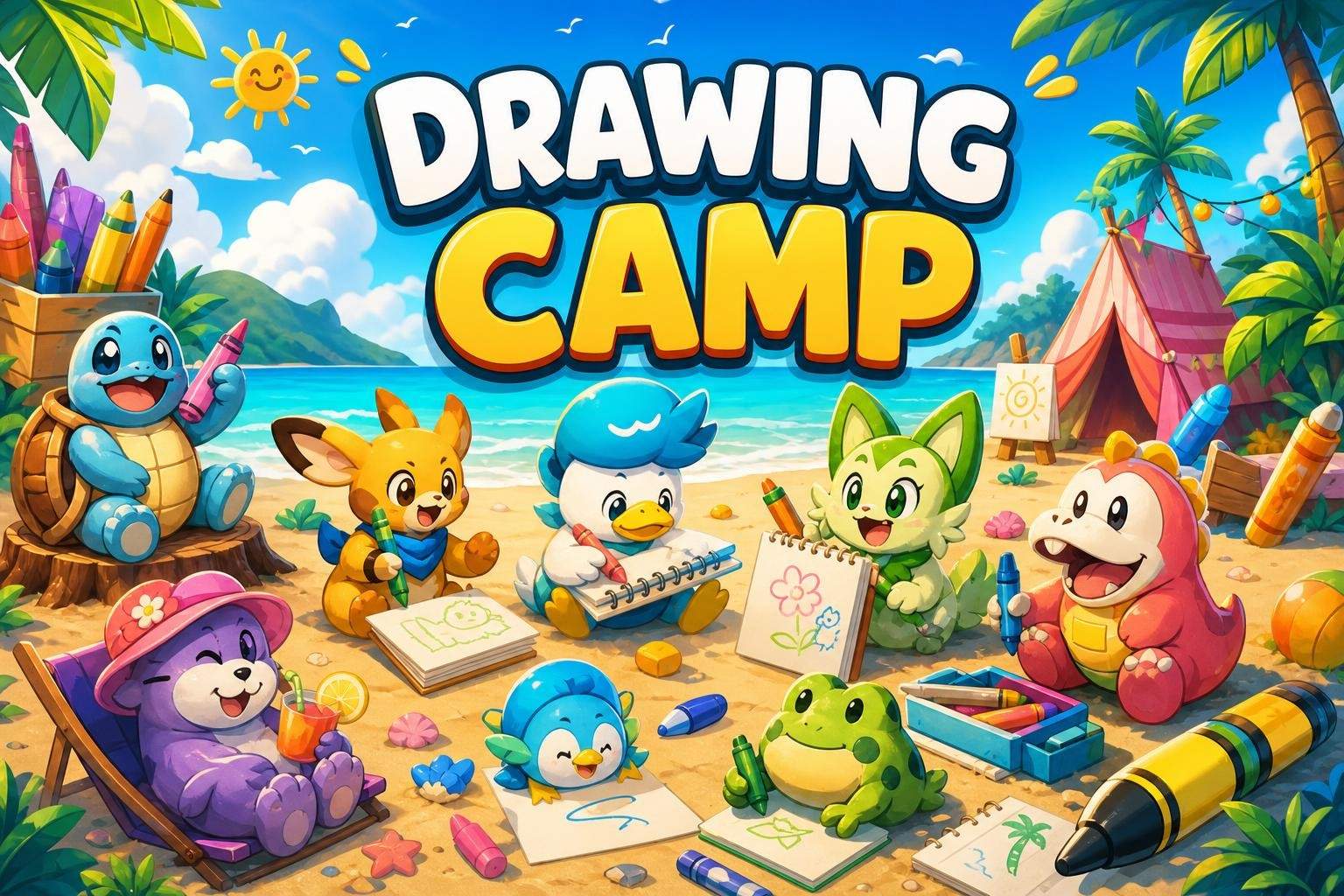 Pokemon Beach Character Drawing (4-Week Camp)