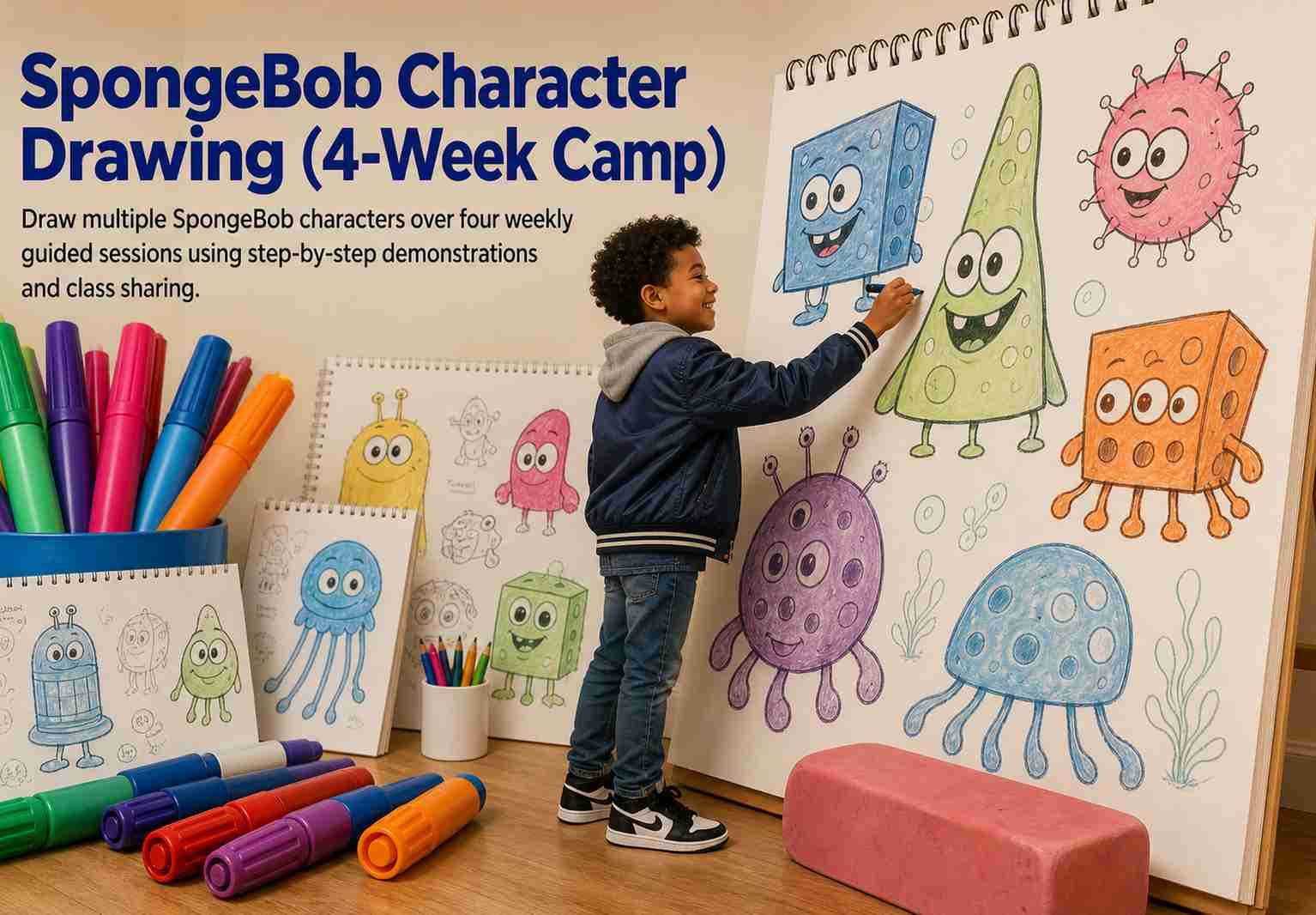 SpongeBob Character Drawing (4-Week Camp)