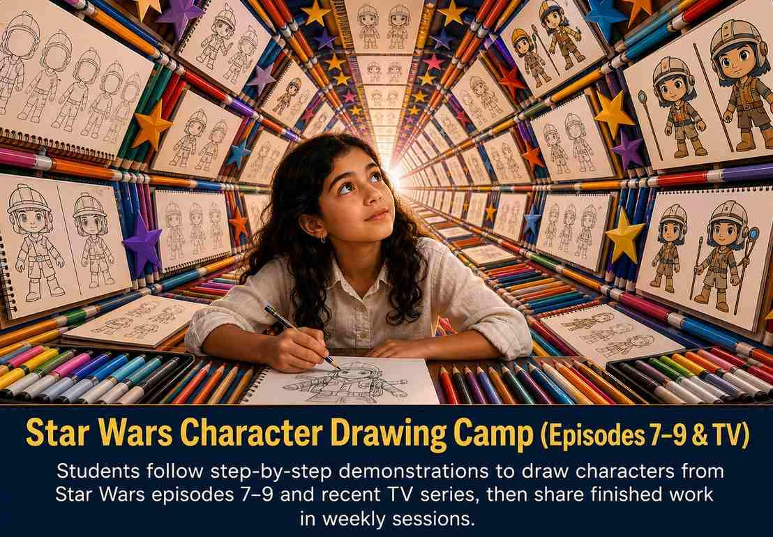 Star Wars Character Drawing Camp (Episodes 7–9 & TV)