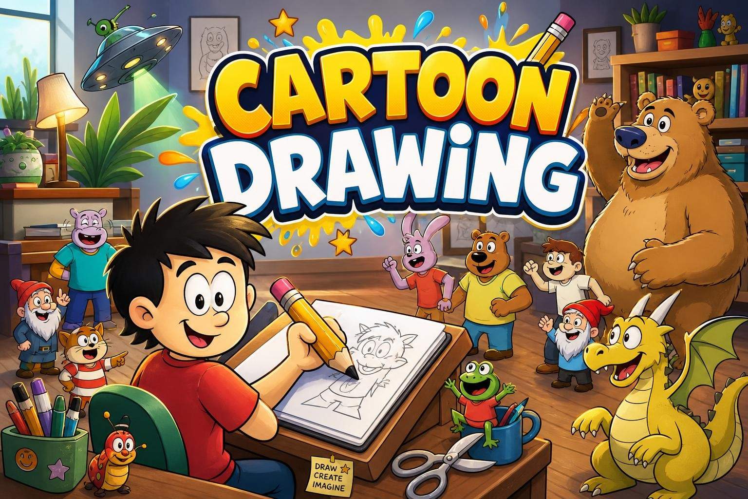 Cartoon Character Drawing: Imagination, Expression and Simplification
