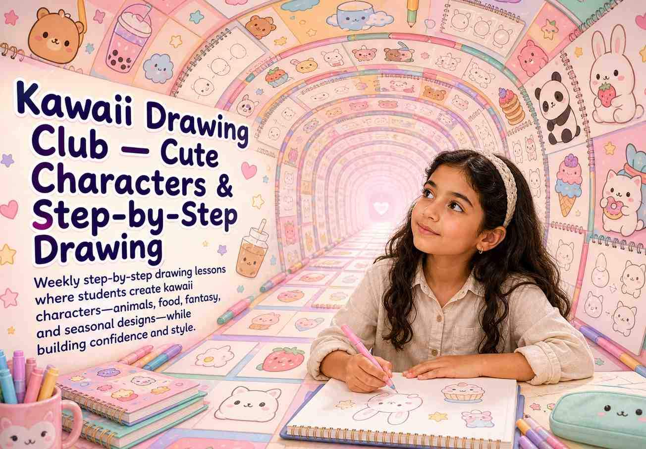 Kawaii Drawing Club — Cute Characters & Step-by-Step Drawing