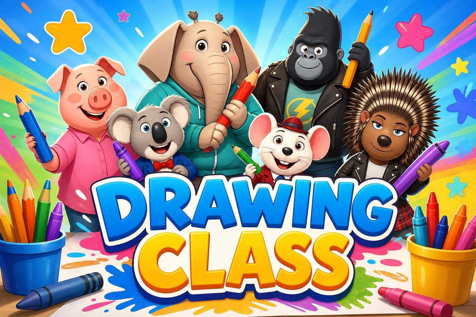 Draw Movie-Inspired Characters from Sing