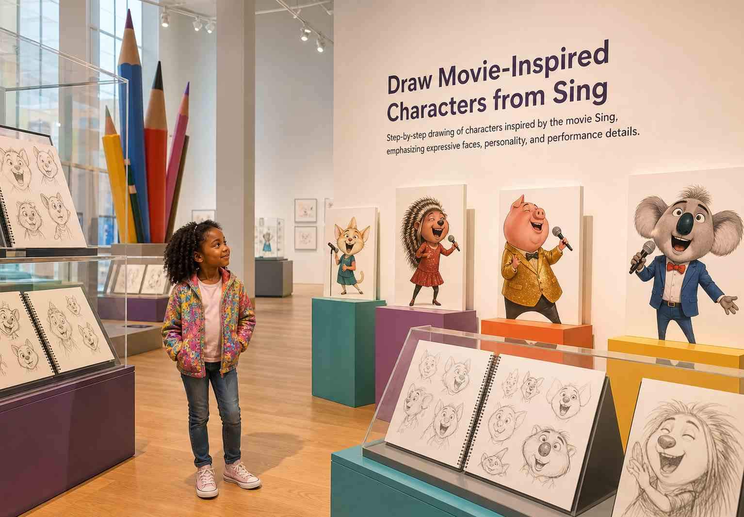 Draw Movie-Inspired Characters from Sing