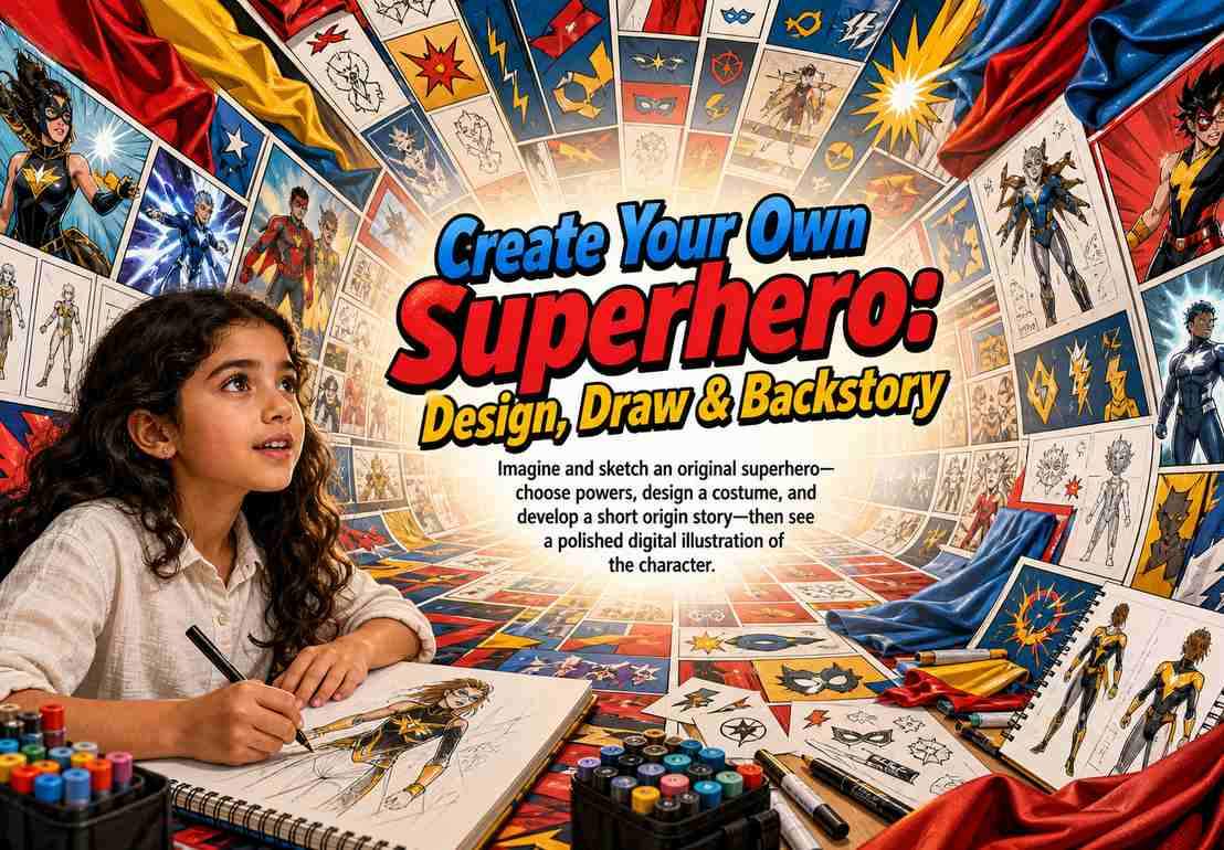 Create Your Own Superhero: Design, Draw & Backstory