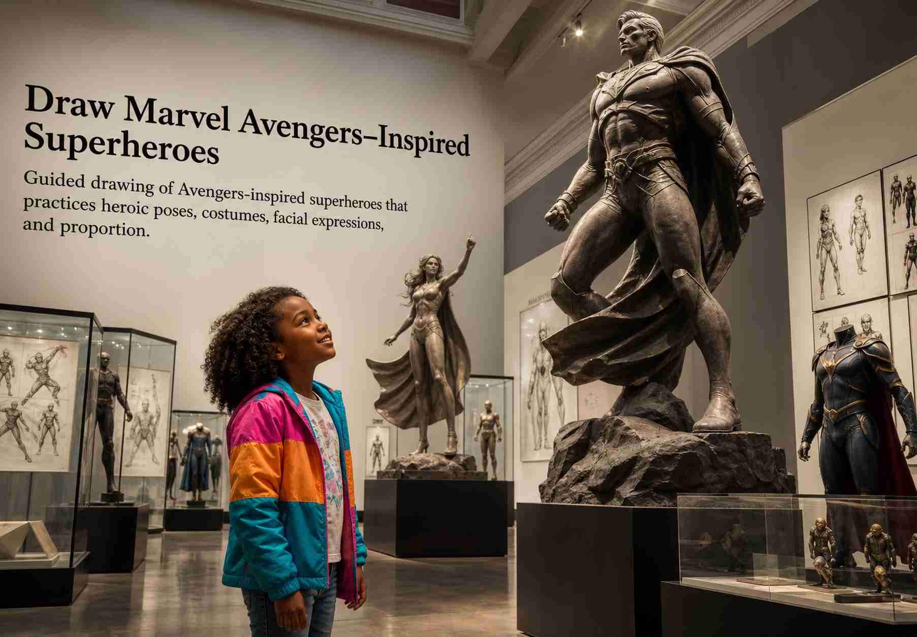 Draw Marvel Avengers–Inspired Superheroes (Ages 6-11)