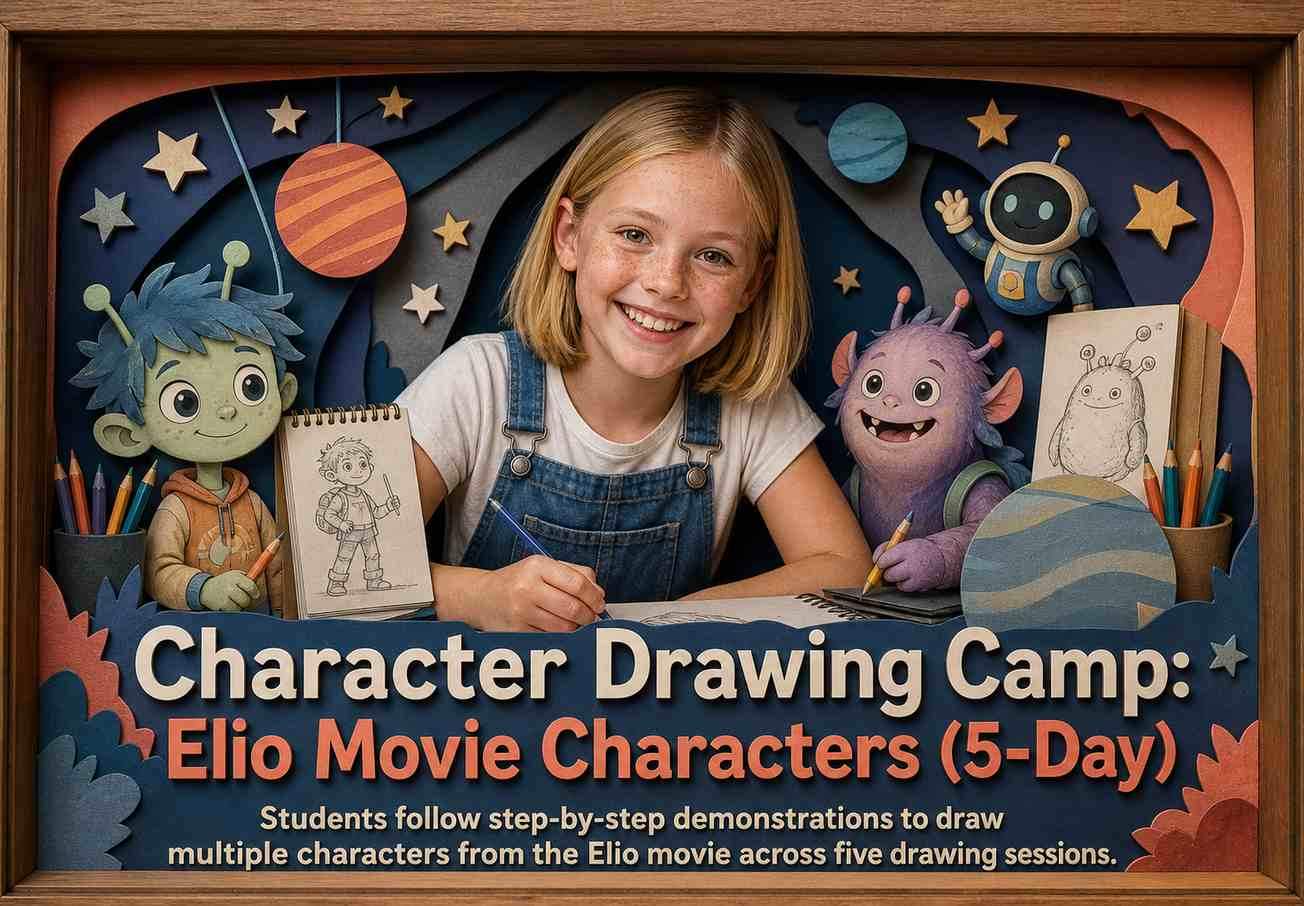 Character Drawing Camp: Elio Movie Characters (5-Day)