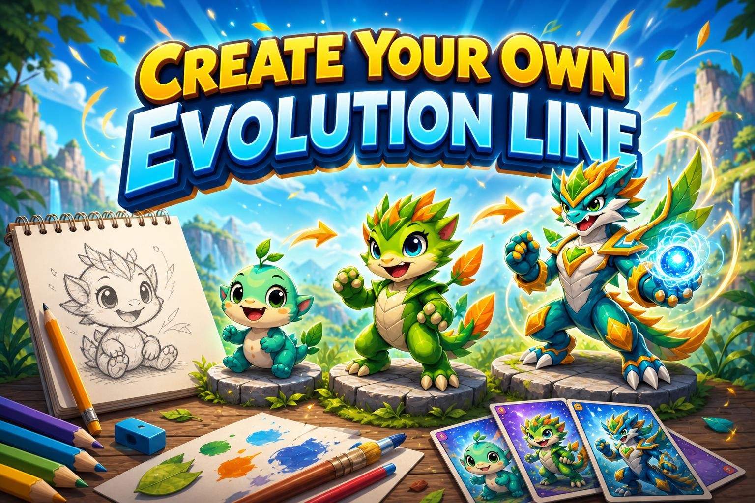 Create a 3-Stage Creature Evolution (5-Day Art Camp)