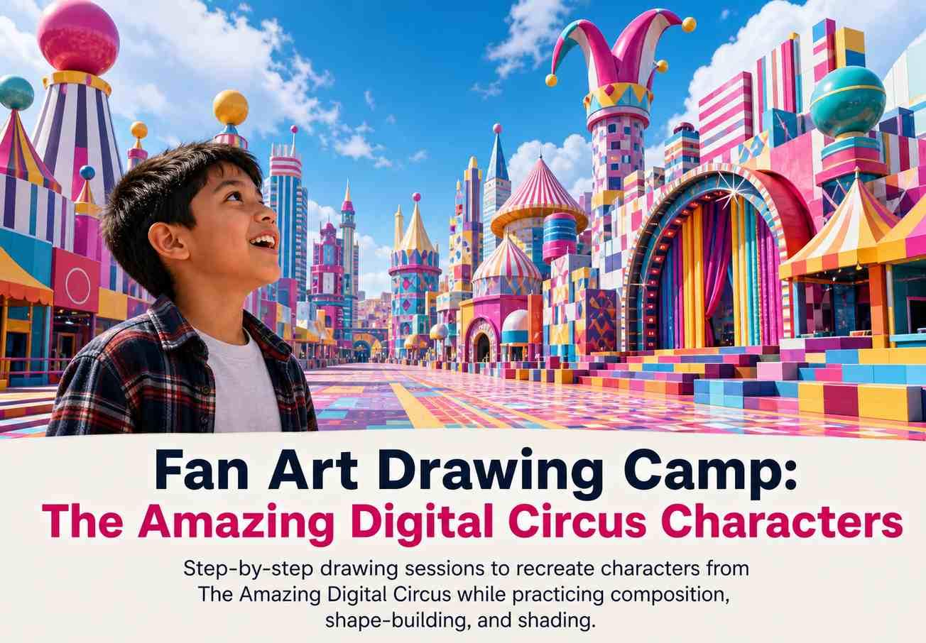 Fan Art Drawing Camp: The Amazing Digital Circus Characters