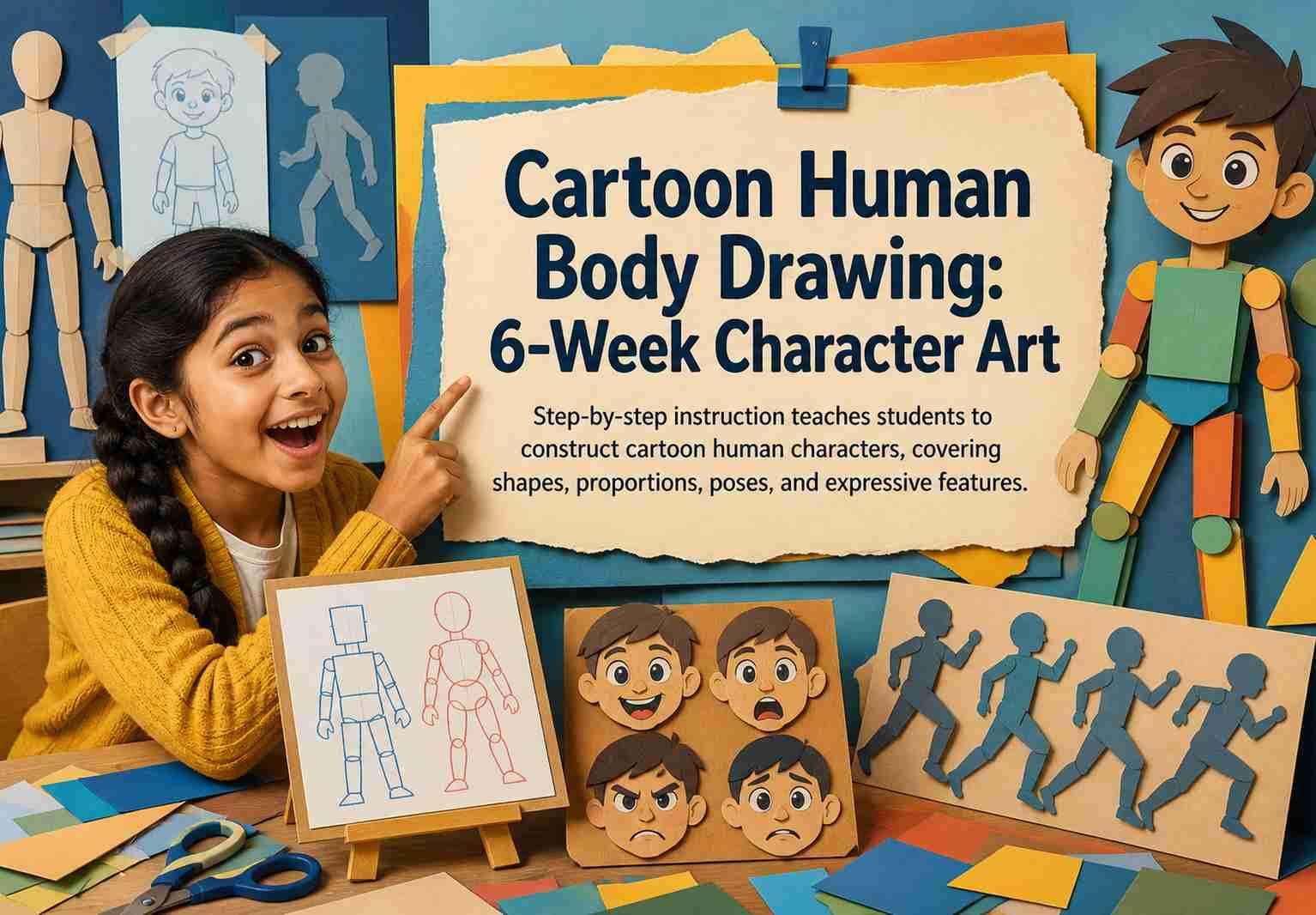 Cartoon Human Body Drawing: 6-Week Character Art