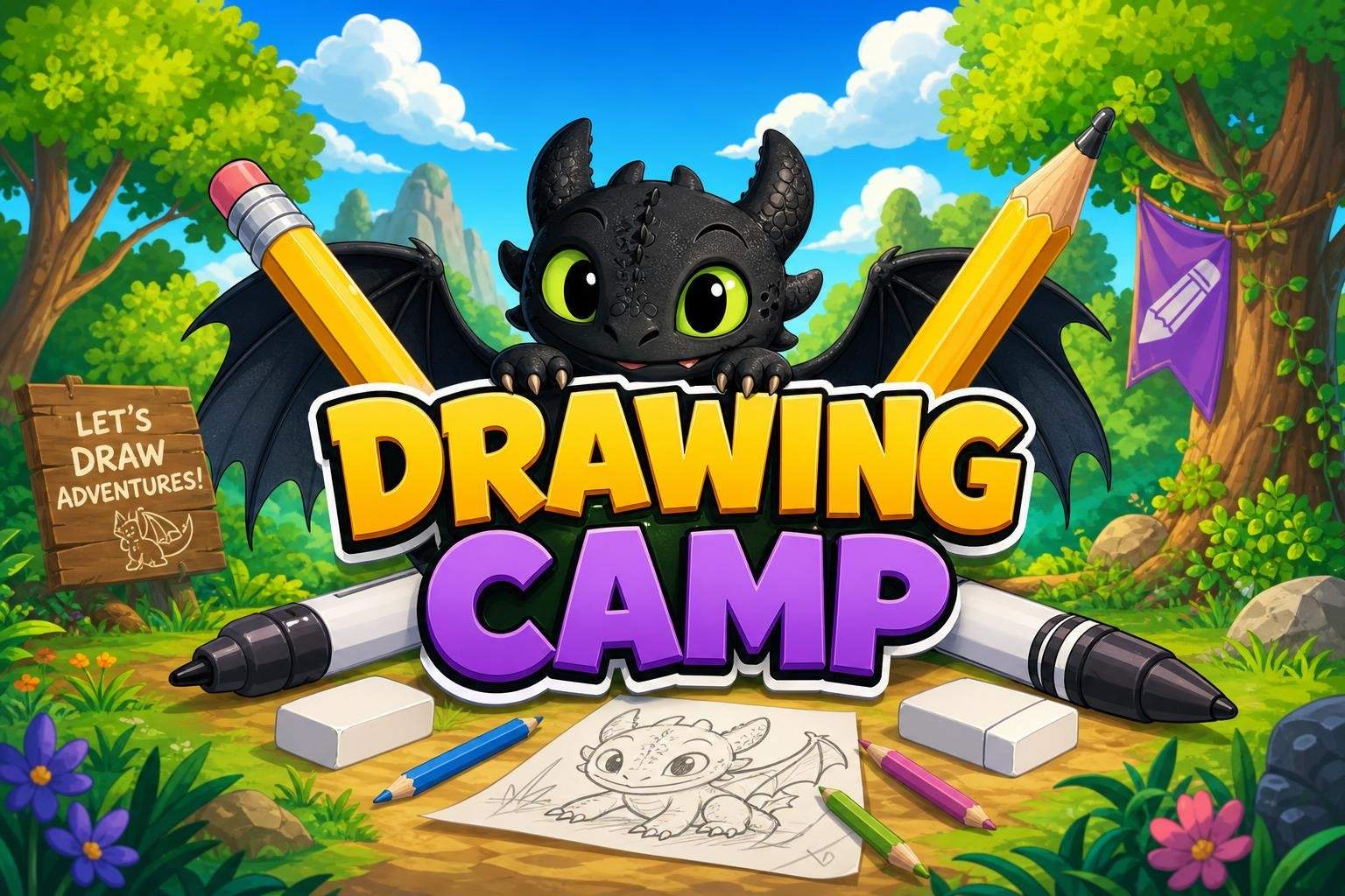 How to Train Your Dragon: Step-by-Step Dragon Drawing Camp