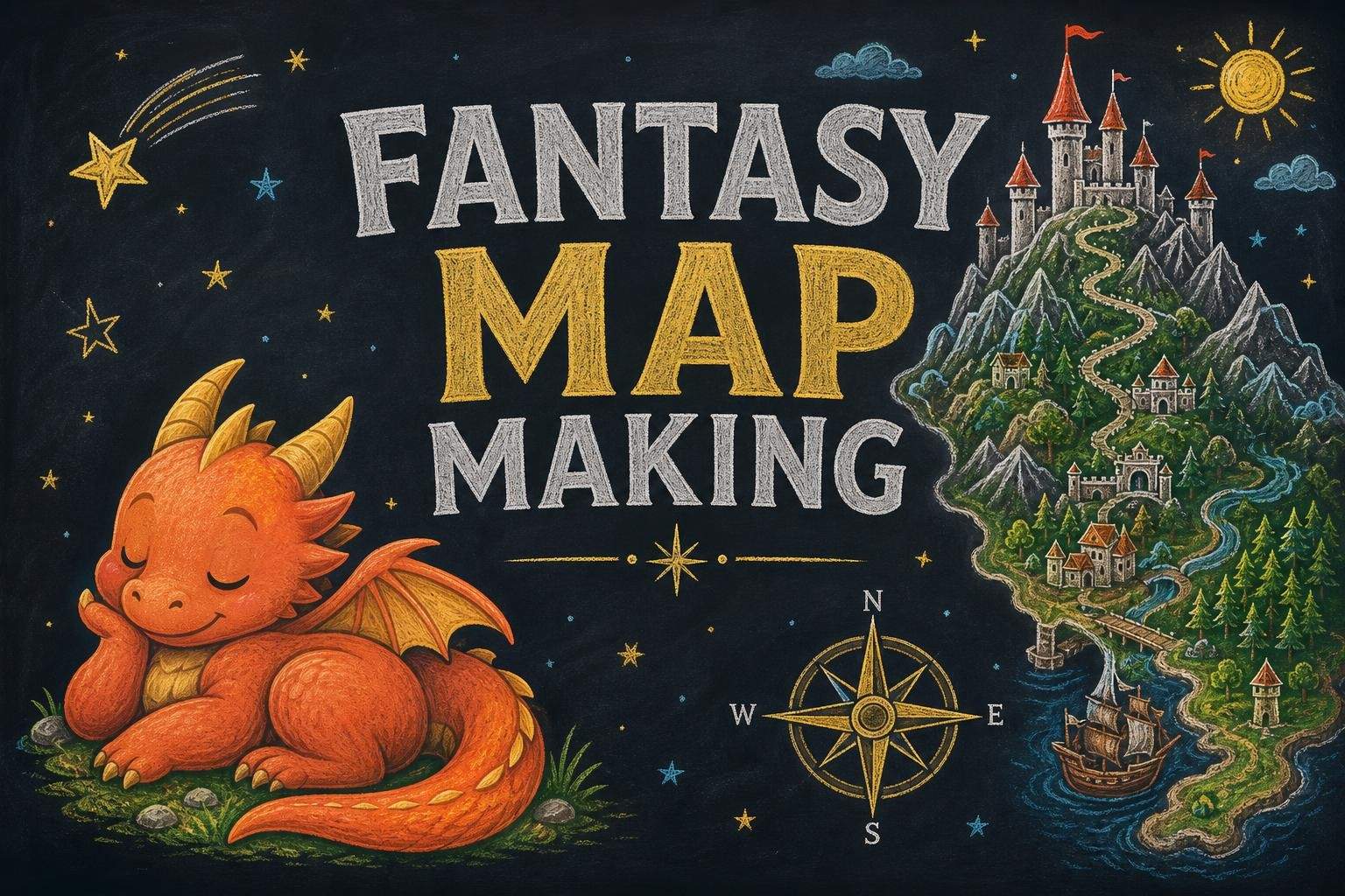 Fantasy Mapmaking & Creature Design Drawing Camp