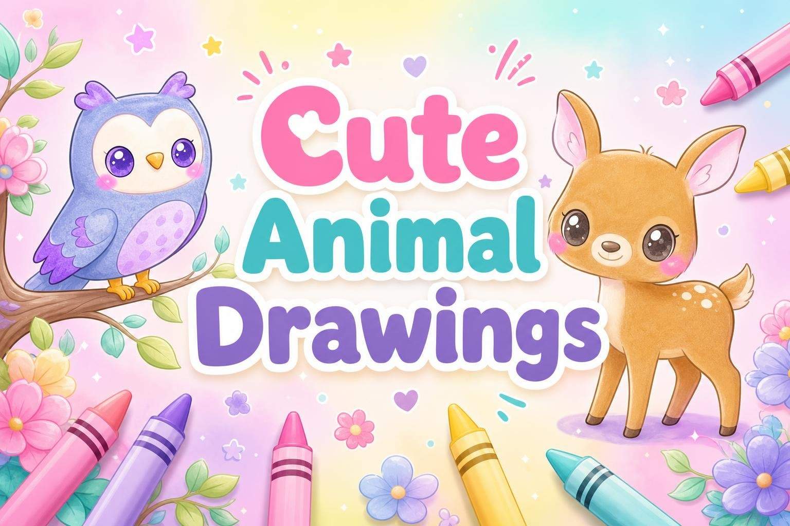 Let's Draw Animals: Step-by-Step Drawing & Coloring