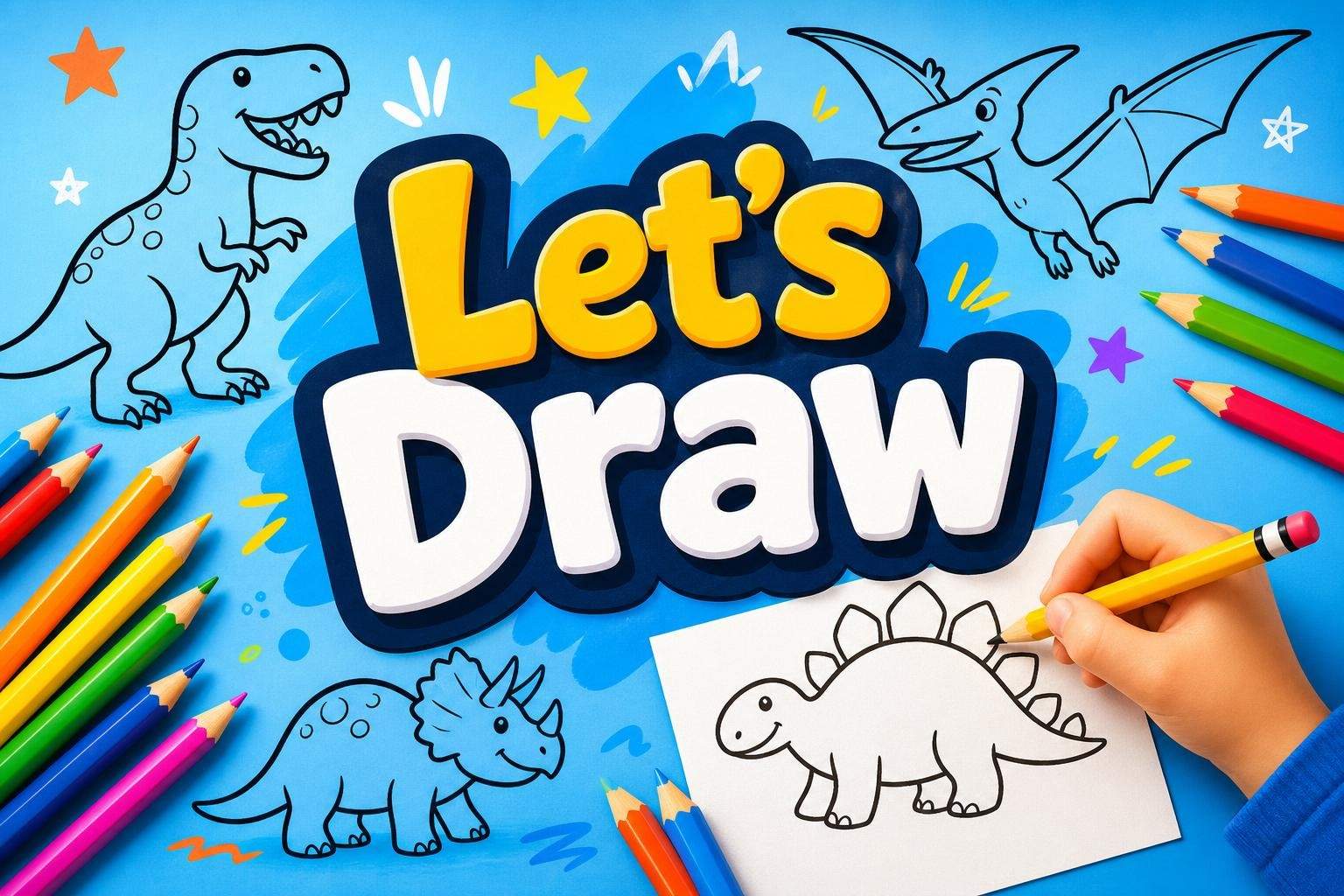 Dinosaur Drawing Lab: Guided Drawing & Paleontology Facts