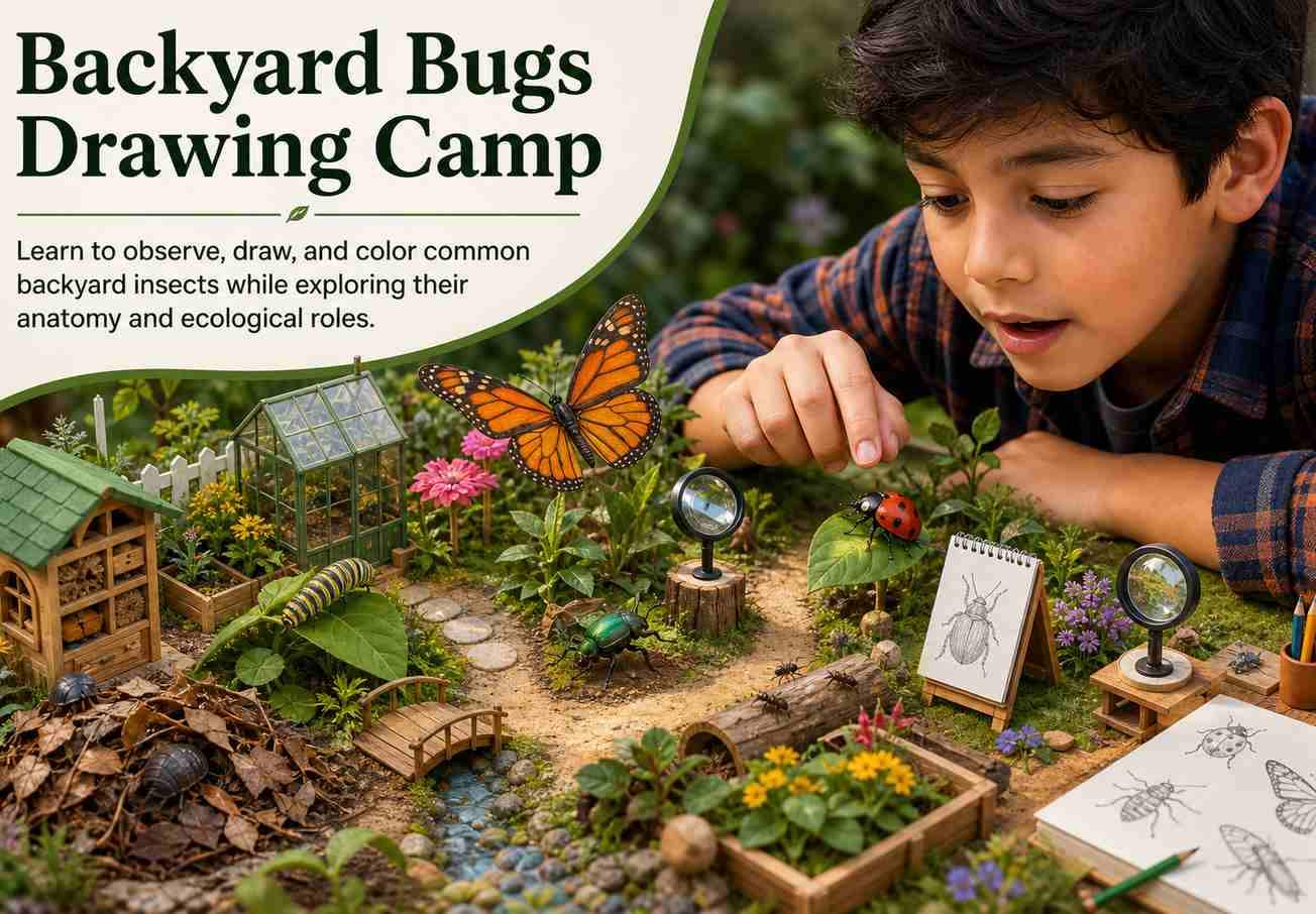 Backyard Bugs Drawing Camp