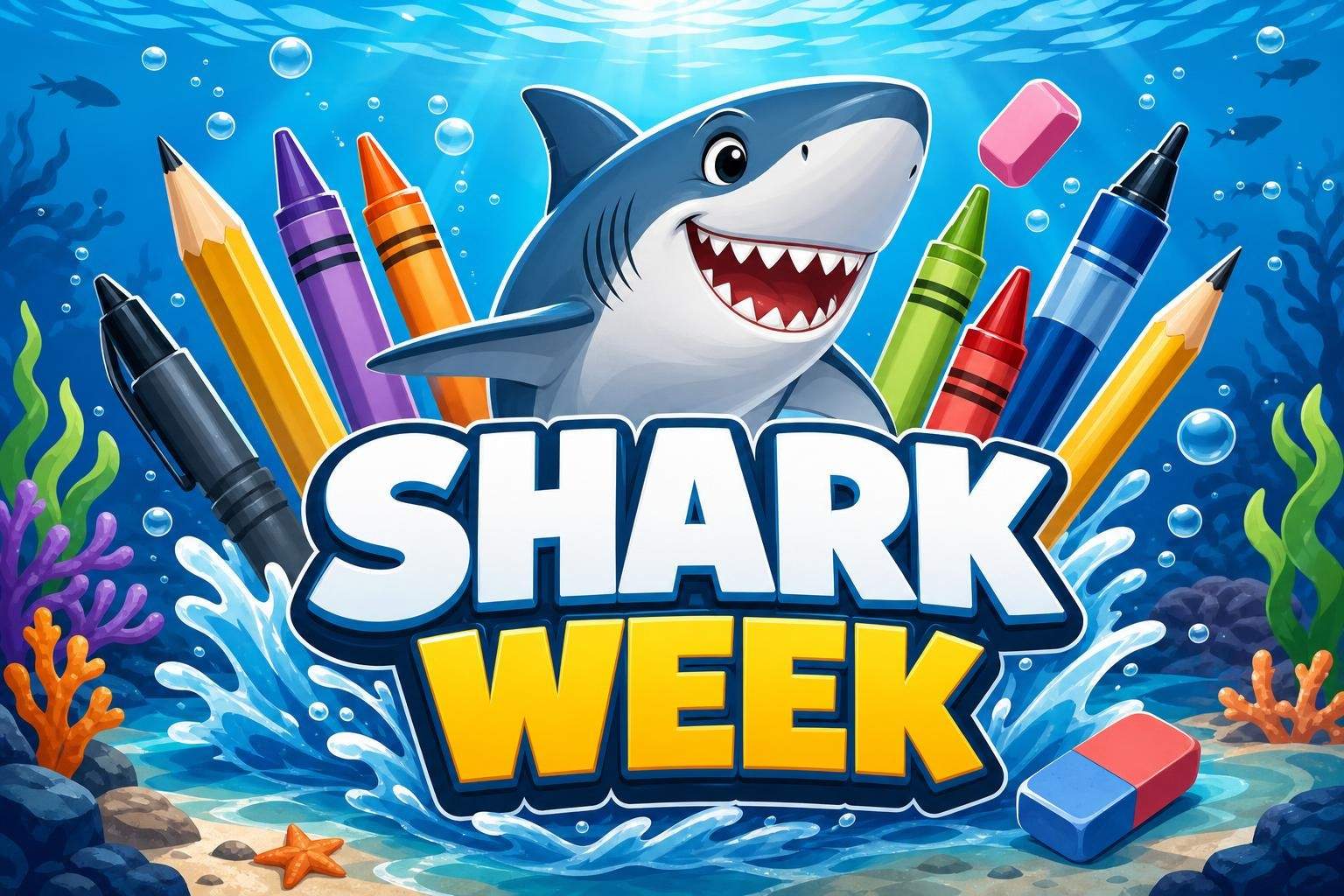 Shark Drawing Camp: Cartoon Techniques & Species Sketches