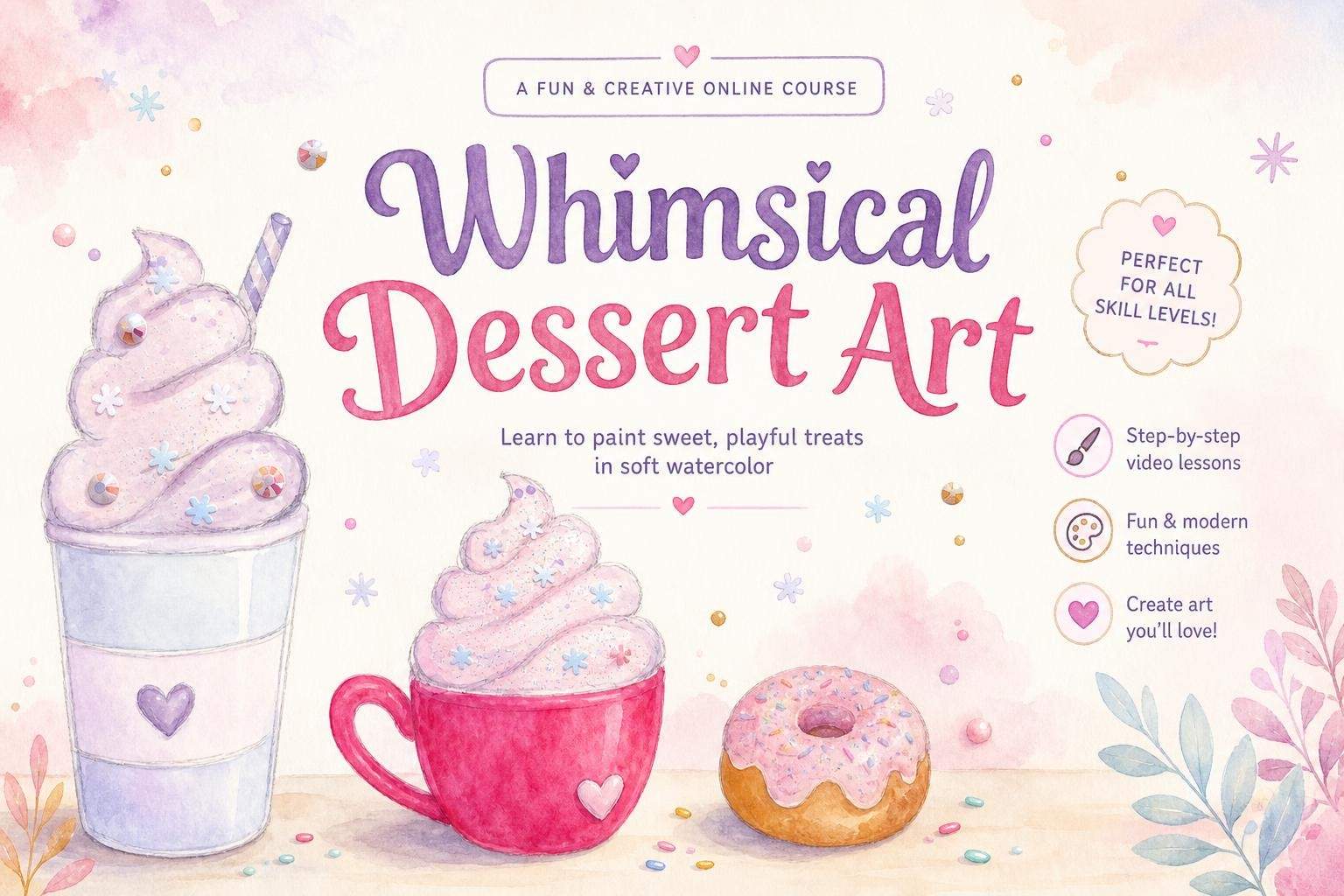 Draw and Decorate Coffee Shop Drinks
