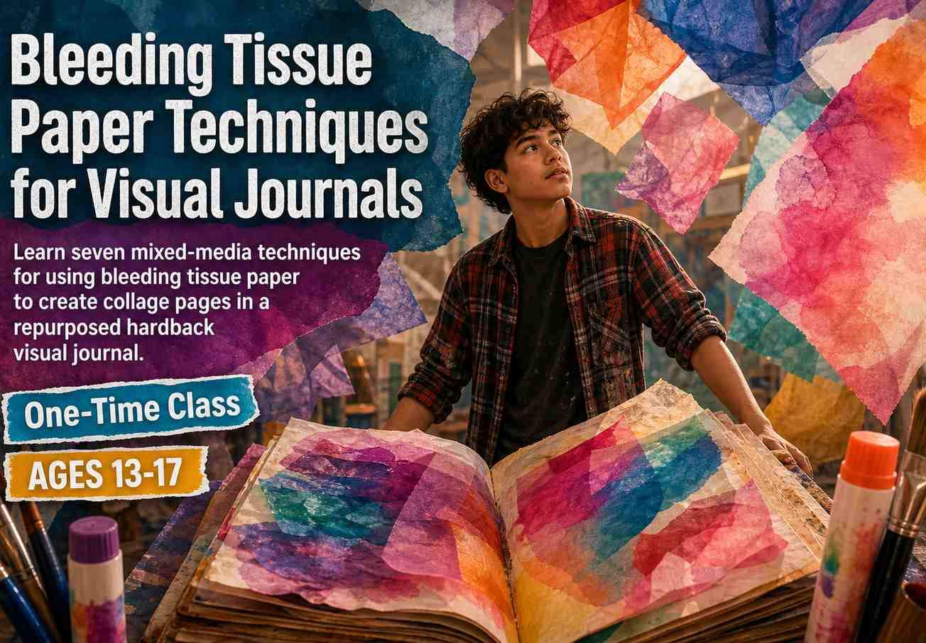 Bleeding Tissue Paper Techniques for Visual Journals
