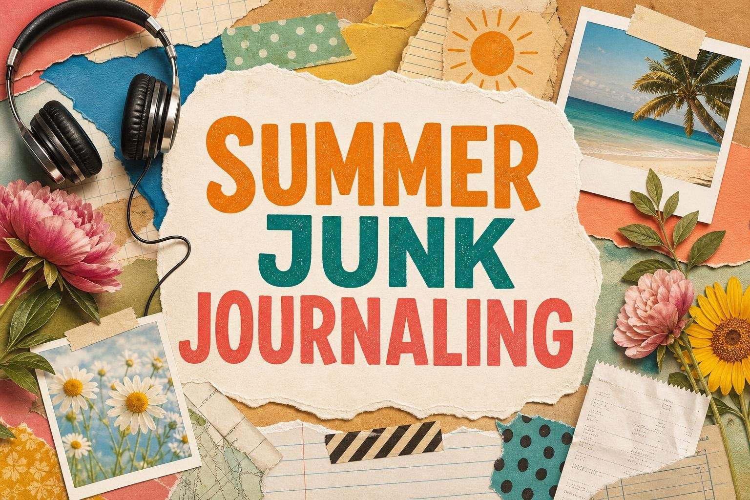 Summer Junk Journaling: Collage, Drawing, and Reflection