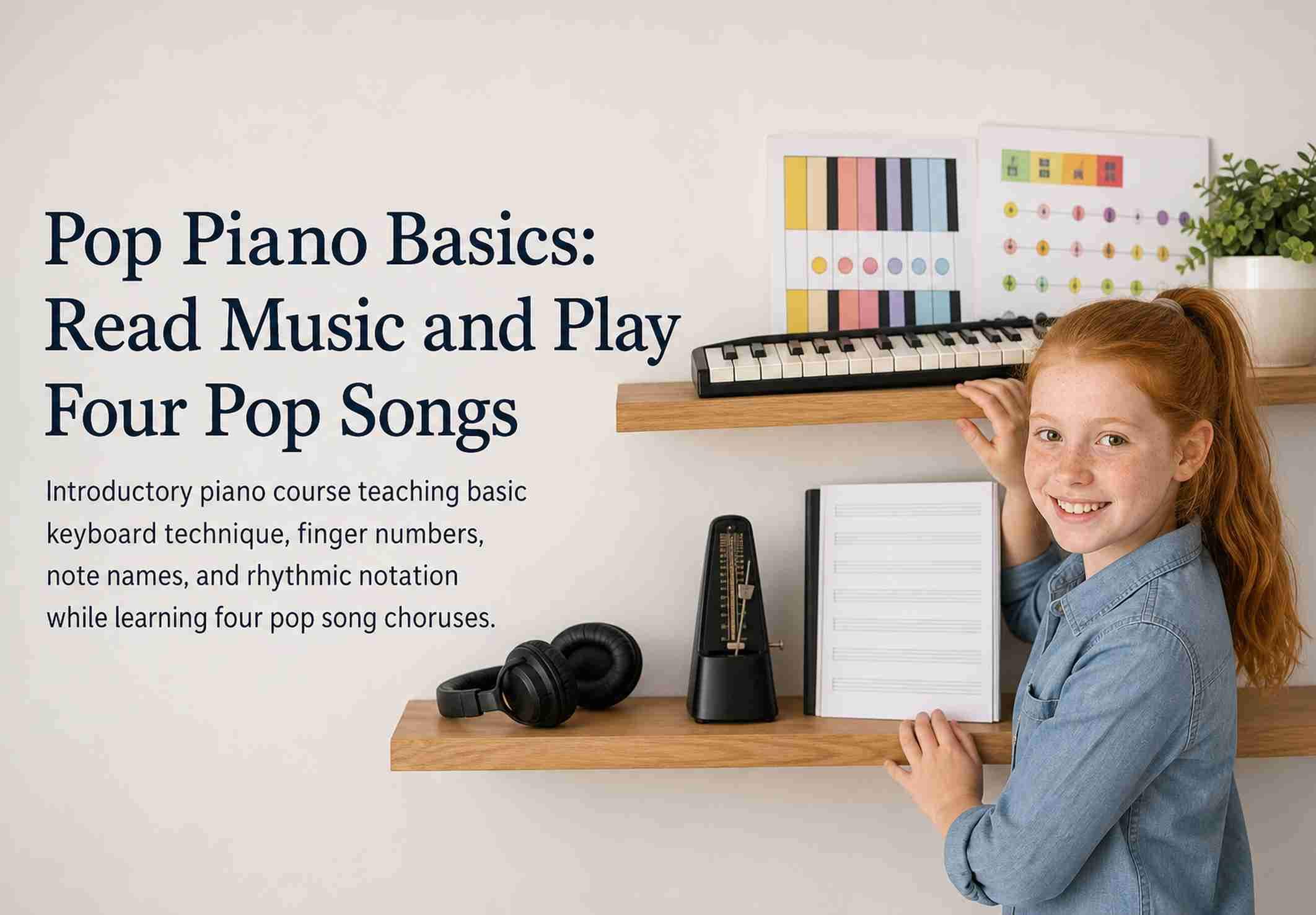 Pop Piano Basics: Read Music and Play Four Pop Songs